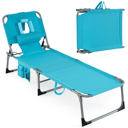 Tanning Chair with Face Arm Holes Folding Chair