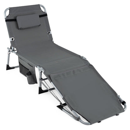 Tanning Chair with Face Arm Holes Portable Sunbathing Chair