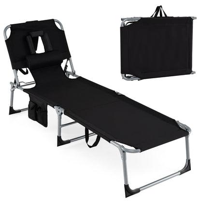 Tanning Chair with Face Arm Holes Folding Chair