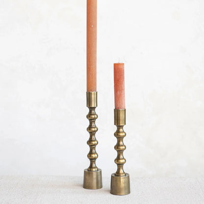 Taper Candle Holders, Antique Gold Finish, Set of 2 - Tampa Home & Garden Store