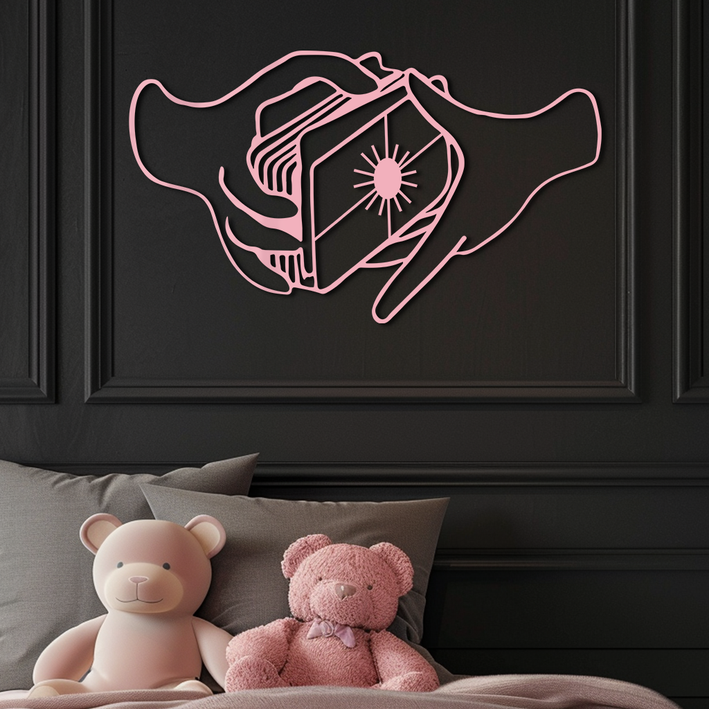 Tarot Card Reading Hands Metal Wall Art – Mystical Decor - KAFGP070 - Tampa Home & Garden Store