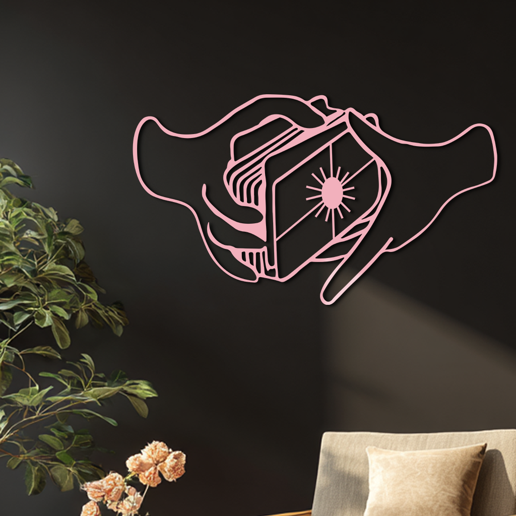 Tarot Card Reading Hands Metal Wall Art – Mystical Decor - KAFGP070 - Tampa Home & Garden Store