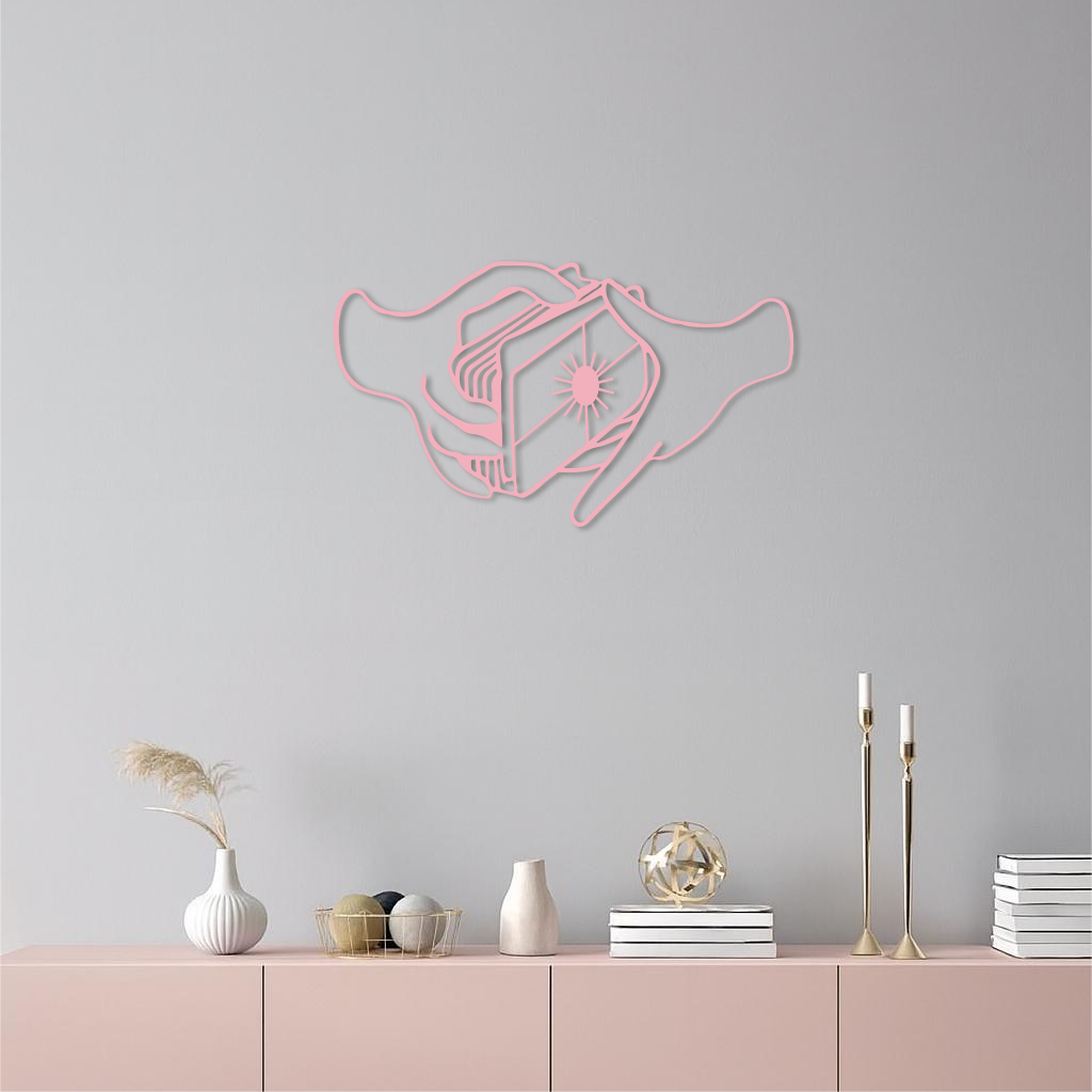 Tarot Card Reading Hands Metal Wall Art – Mystical Decor - KAFGP070 - Tampa Home & Garden Store