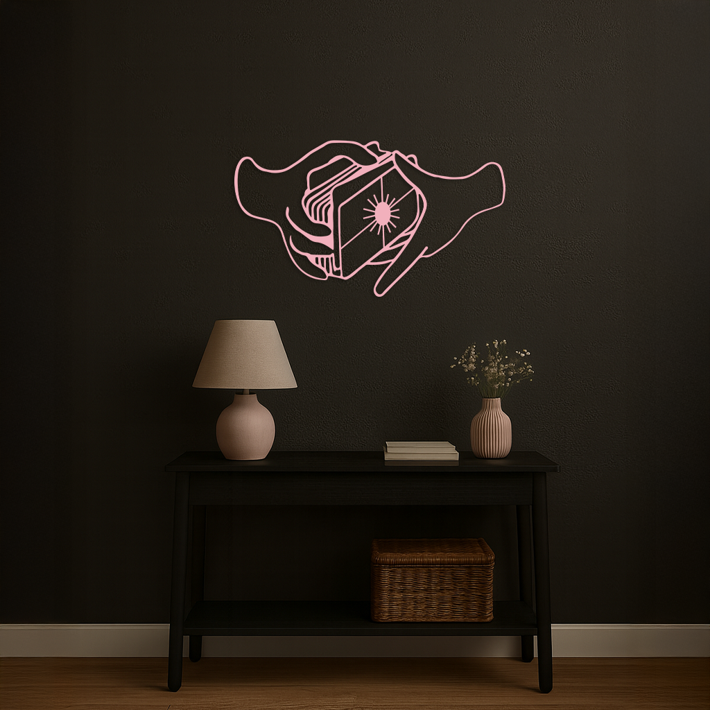 Tarot Card Reading Hands Metal Wall Art – Mystical Decor - KAFGP070 - Tampa Home & Garden Store