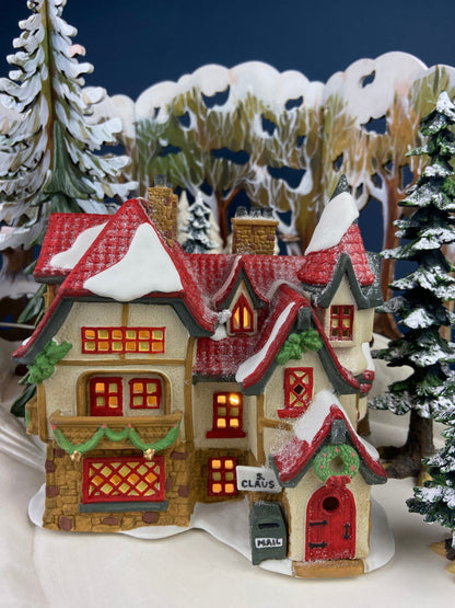 Tassy's Mittens and Hassel's Woolies by Department 56. Illuminated Christmas Village House. North Pole Series. - Tampa Home & Garden Store