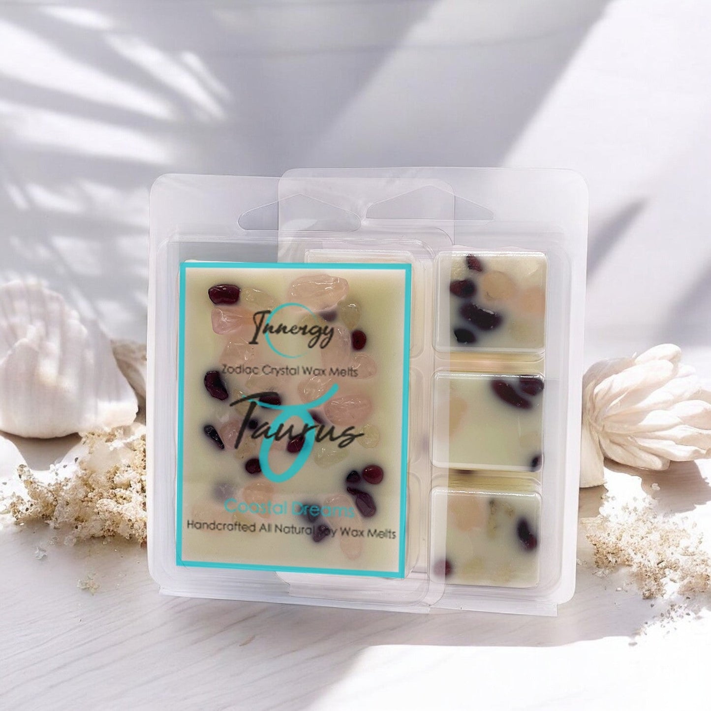 Taurus Zodiac Crystal-Enhanced Premium Coconut-Soy Wax Melts - Tampa Home & Garden Store