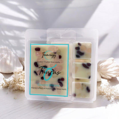 Taurus Zodiac Crystal-Enhanced Premium Coconut-Soy Wax Melts - Tampa Home & Garden Store