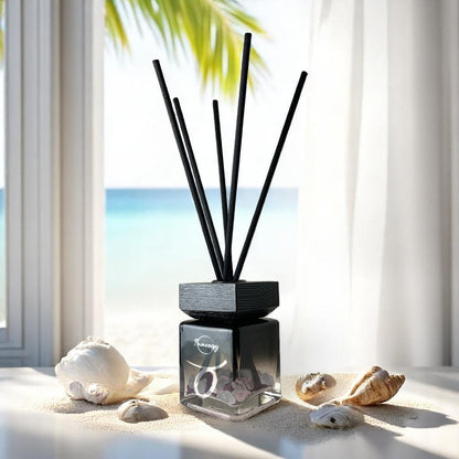 Taurus Zodiac Crystal-Enhanced Reed Oil Diffuser, Coastal Dreams Scent, 100ml - Tampa Home & Garden Store
