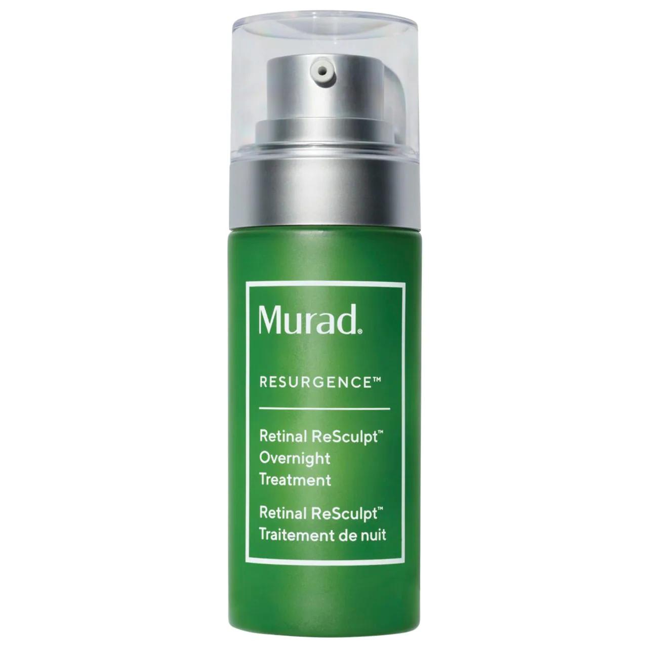 Face serum Murad Resurgence Retinal ReSculpt Overnight Treatment in green bottle with pump on Tampa Home & Garden Store