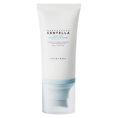 Skin1004 Madagascar Centella Hyalu-Cica Sunscreen, white tube with pale blue cap, SPF50+ PA++++ on Tampa Home & Garden Store