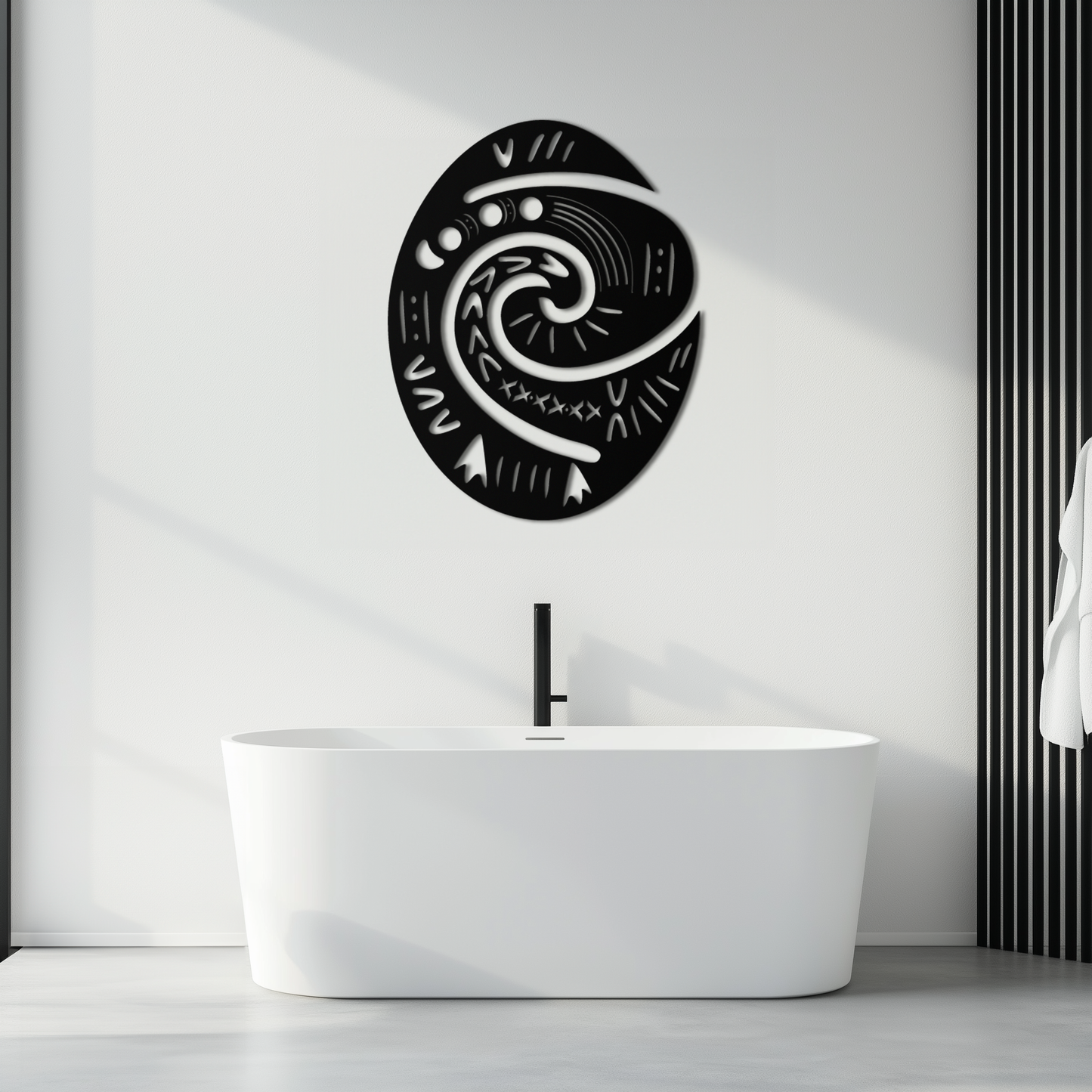 Te Fiti’s Heart  Metal Wall Art – Polynesian Spiral Symbol Decor for Home- KAF406 - Tampa Home & Garden Store