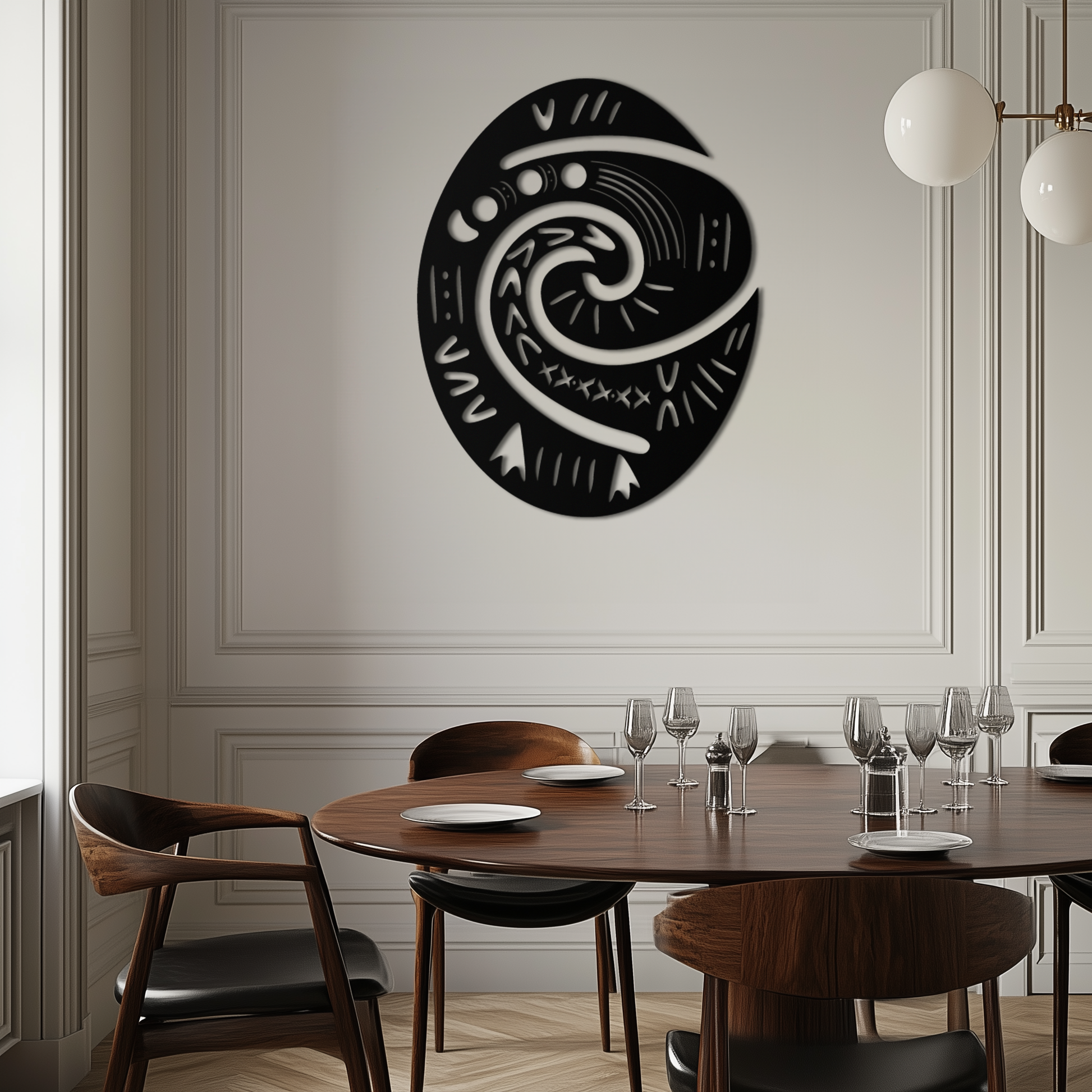 Te Fiti’s Heart  Metal Wall Art – Polynesian Spiral Symbol Decor for Home- KAF406 - Tampa Home & Garden Store