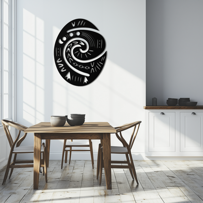 Te Fiti’s Heart  Metal Wall Art – Polynesian Spiral Symbol Decor for Home- KAF406 - Tampa Home & Garden Store