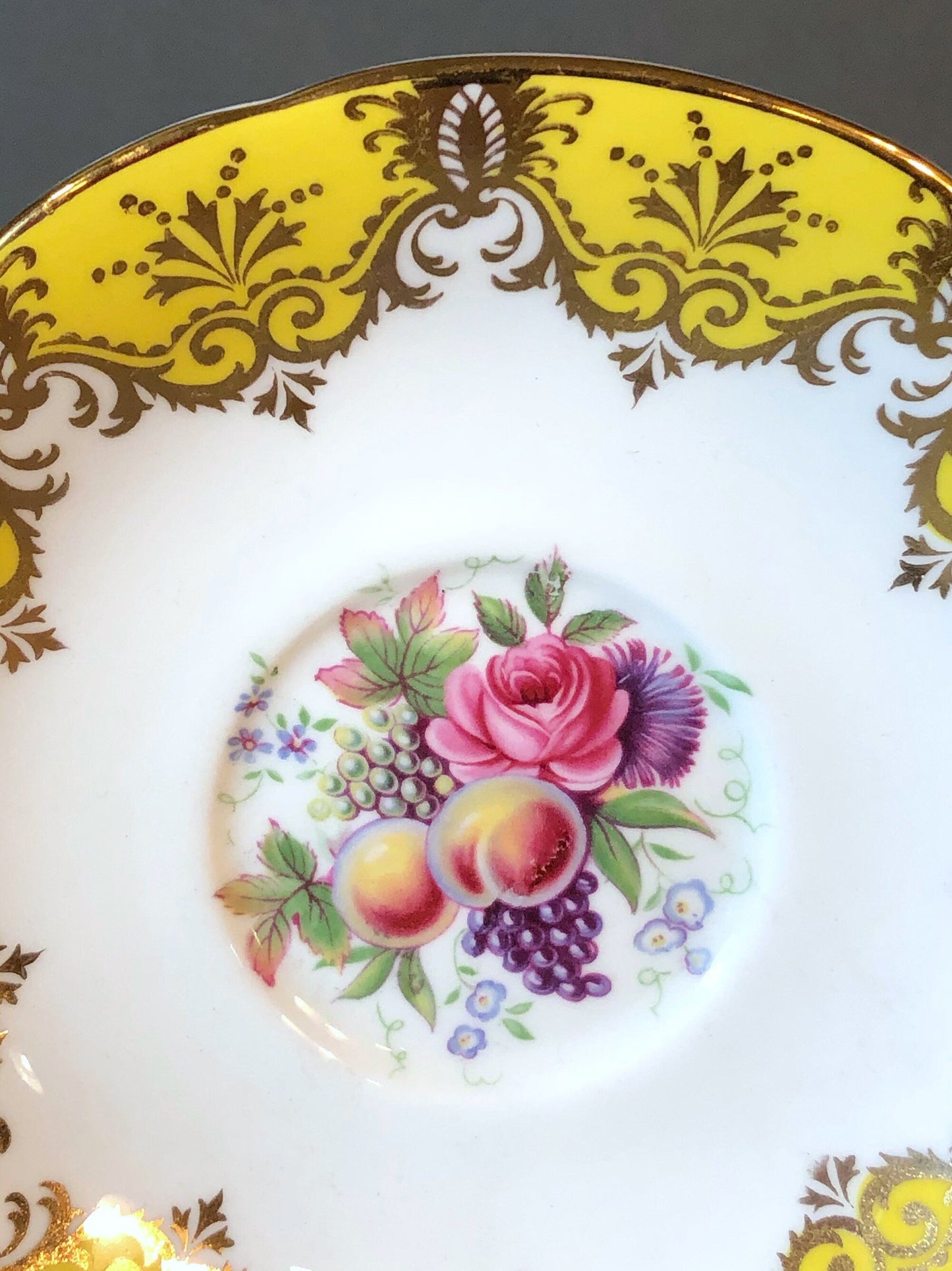 Tea Cup and Saucer by Paragon Made in England in Yellow, Gold, Pink. - Tampa Home & Garden Store