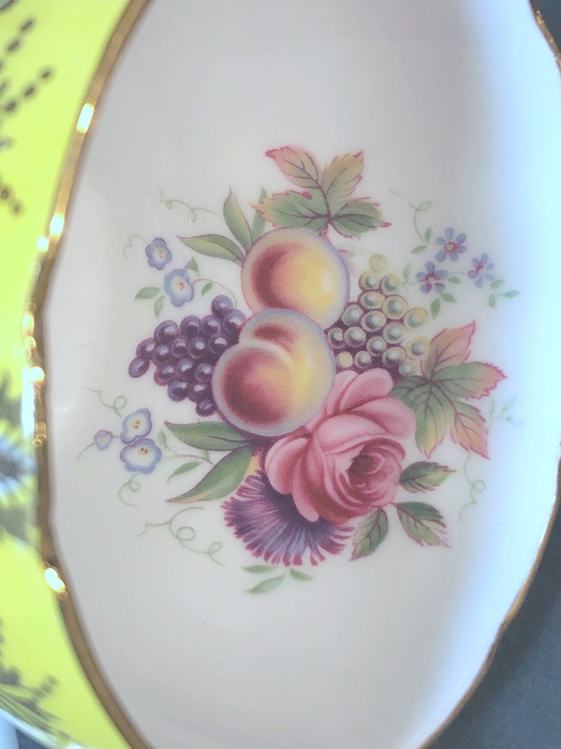Tea Cup and Saucer by Paragon Made in England in Yellow, Gold, Pink. - Tampa Home & Garden Store