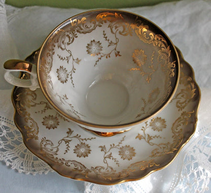 Tea Cup and Saucer by Paragon Made in England in Yellow, Gold, Pink. - Tampa Home & Garden Store
