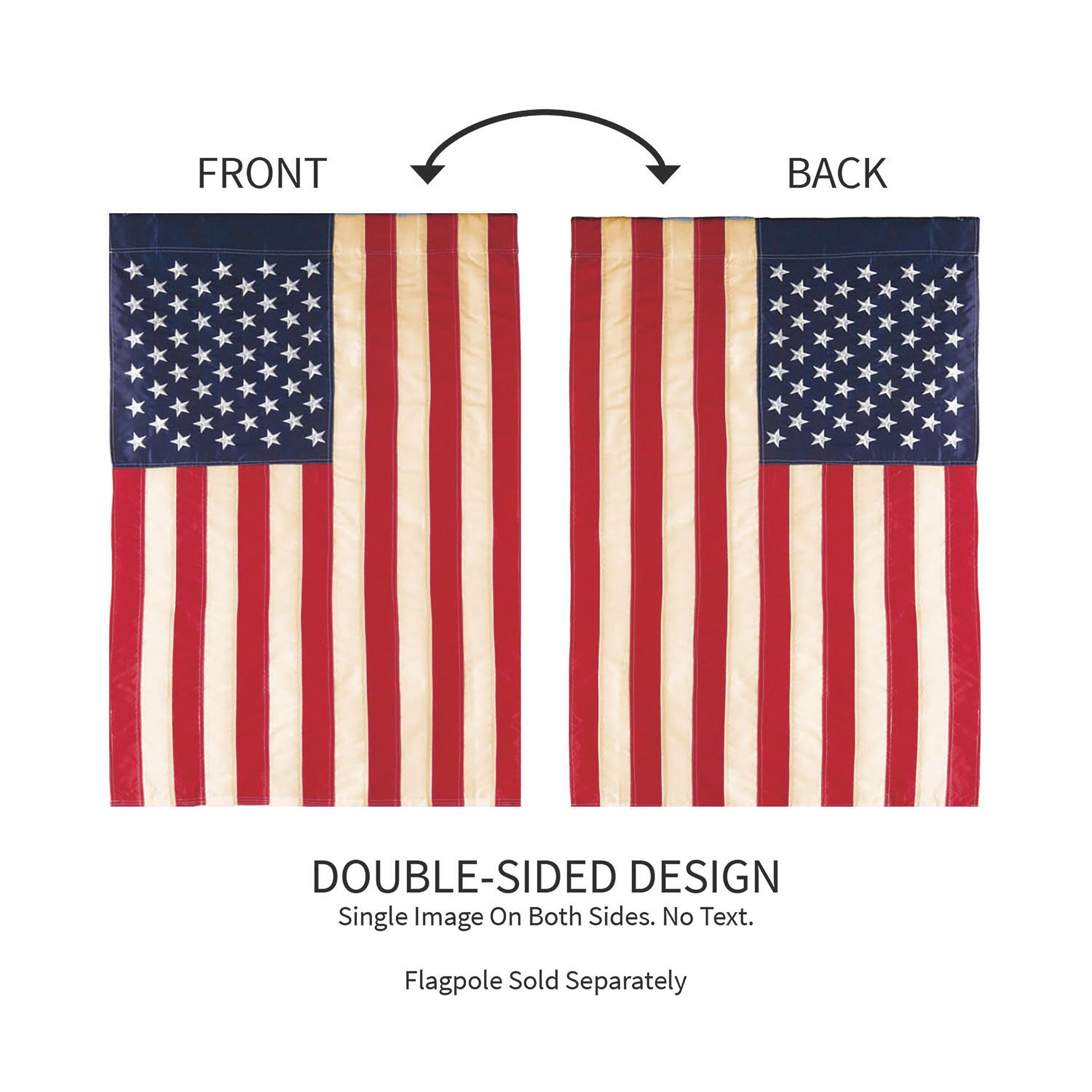 Tea Stained Patriotic American Flag - Tampa Home & Garden Store
