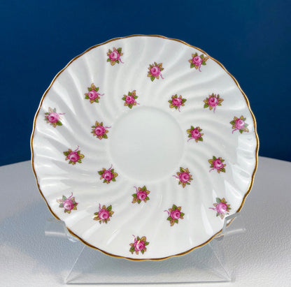 Tea or Coffee Cup and Saucer with Small Pink Roses. Aynsley Fine China. Dining Room Decor. Tea Party. French Country. Gift for Her. - Tampa Home & Garden Store