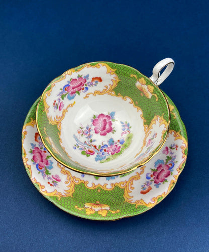 Tea or Coffee Cup and Saucer with Small Pink Roses. Aynsley Fine China. Dining Room Decor. Tea Party. French Country. Gift for Her. - Tampa Home & Garden Store