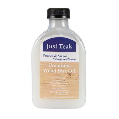 Aceite de cera para madera para muebles de exterior e interior, kit de cuidado de teca para restaurar y proteger la madera