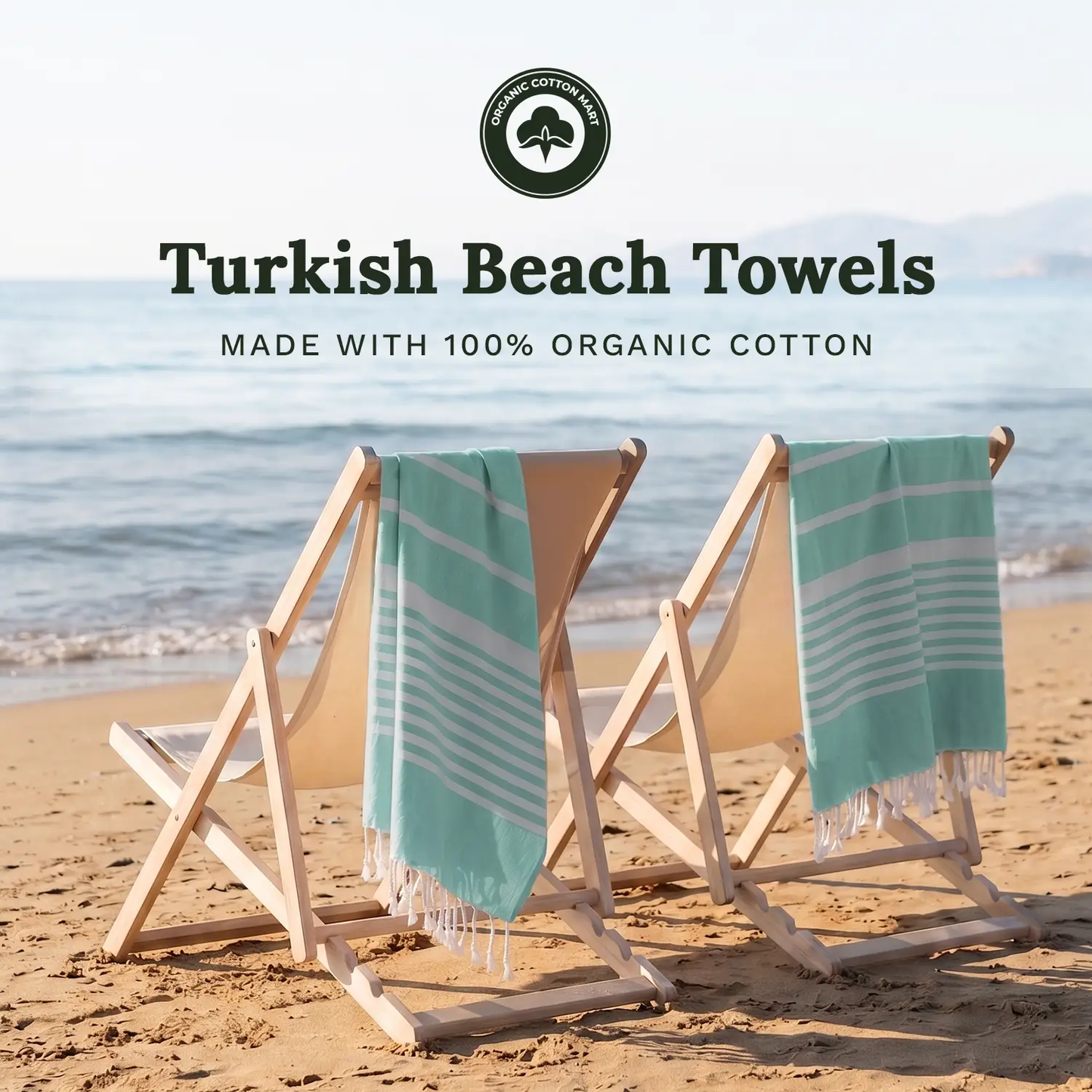 Turkish Quick Dry Beach Towels Organic Cotton