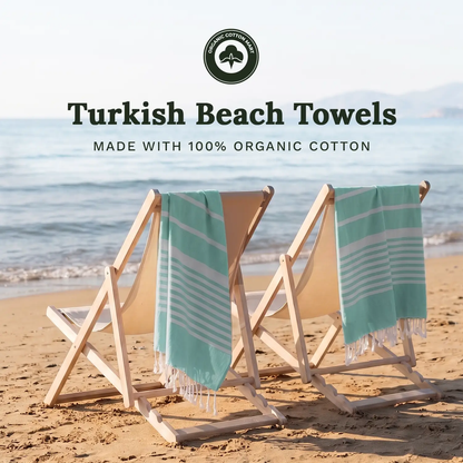 Turkish Quick Dry Beach Towels Organic Cotton