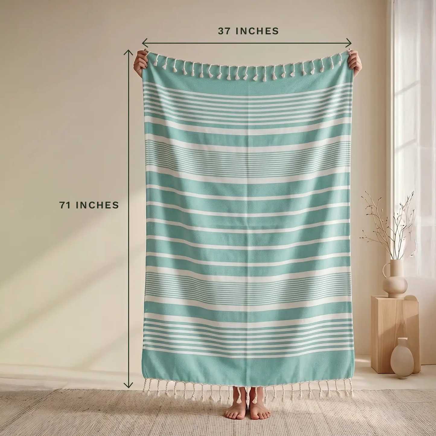 Turkish Quick Dry Beach Towels Organic Cotton
