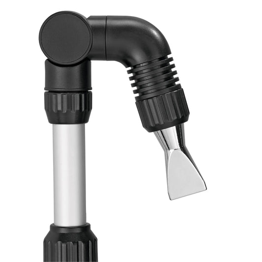 Telescoping Gutter Cleaning Wand with 180 Nozzle, black elbow and hose connector on Tampa Home & Garden Store