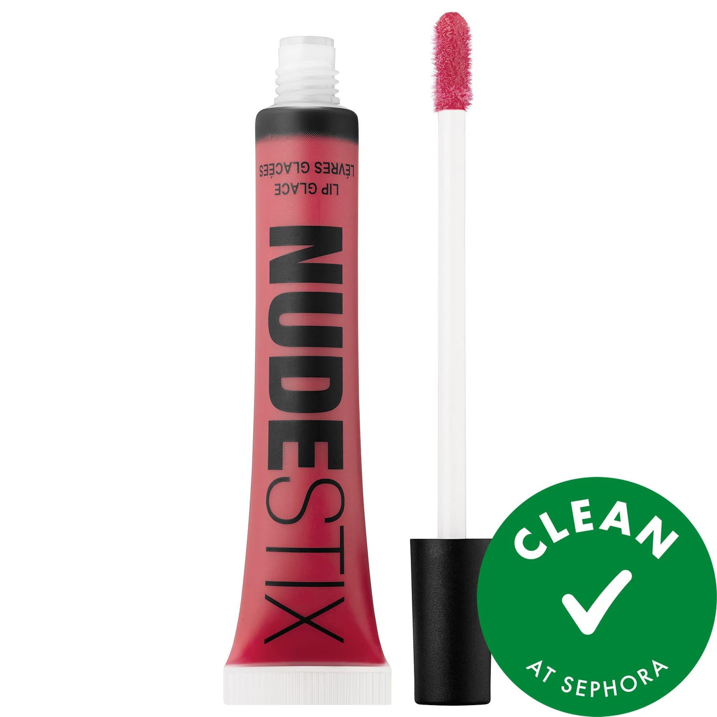 Lip gloss nude pink plumping with white wand, Beauty Care Bag lip treatment, vegan on Tampa Home & Garden Store