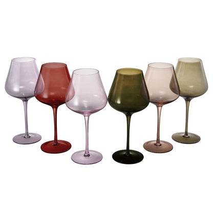 Stagioni Stemmed Wine Glasses and Fall Leaves