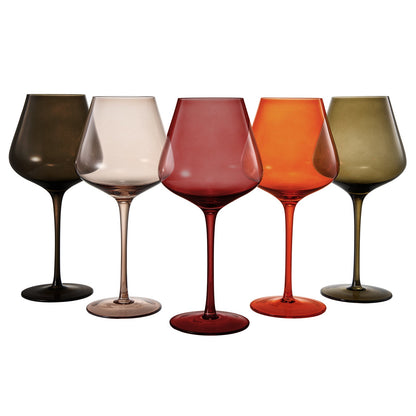 Stagioni Stemmed Wine Glasses Set of Five
