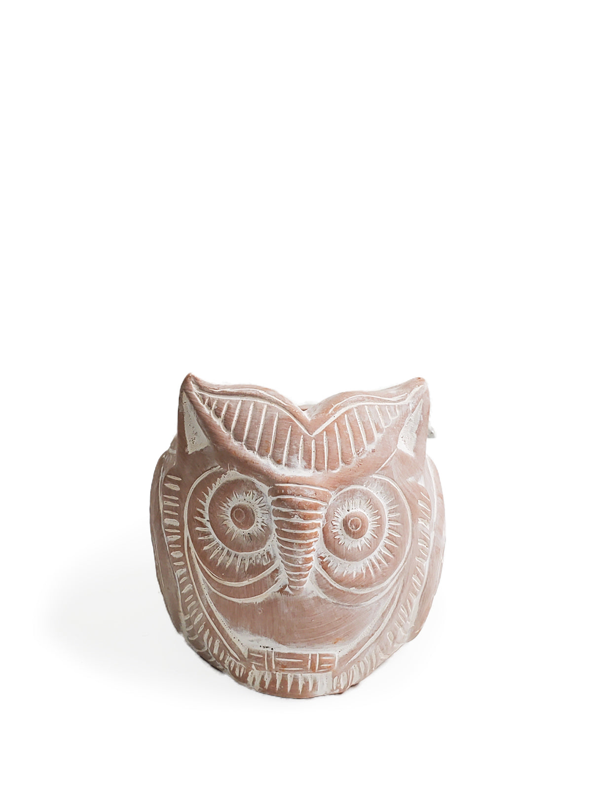 Terracotta Pot - Horned Owl - Tampa soil911.com