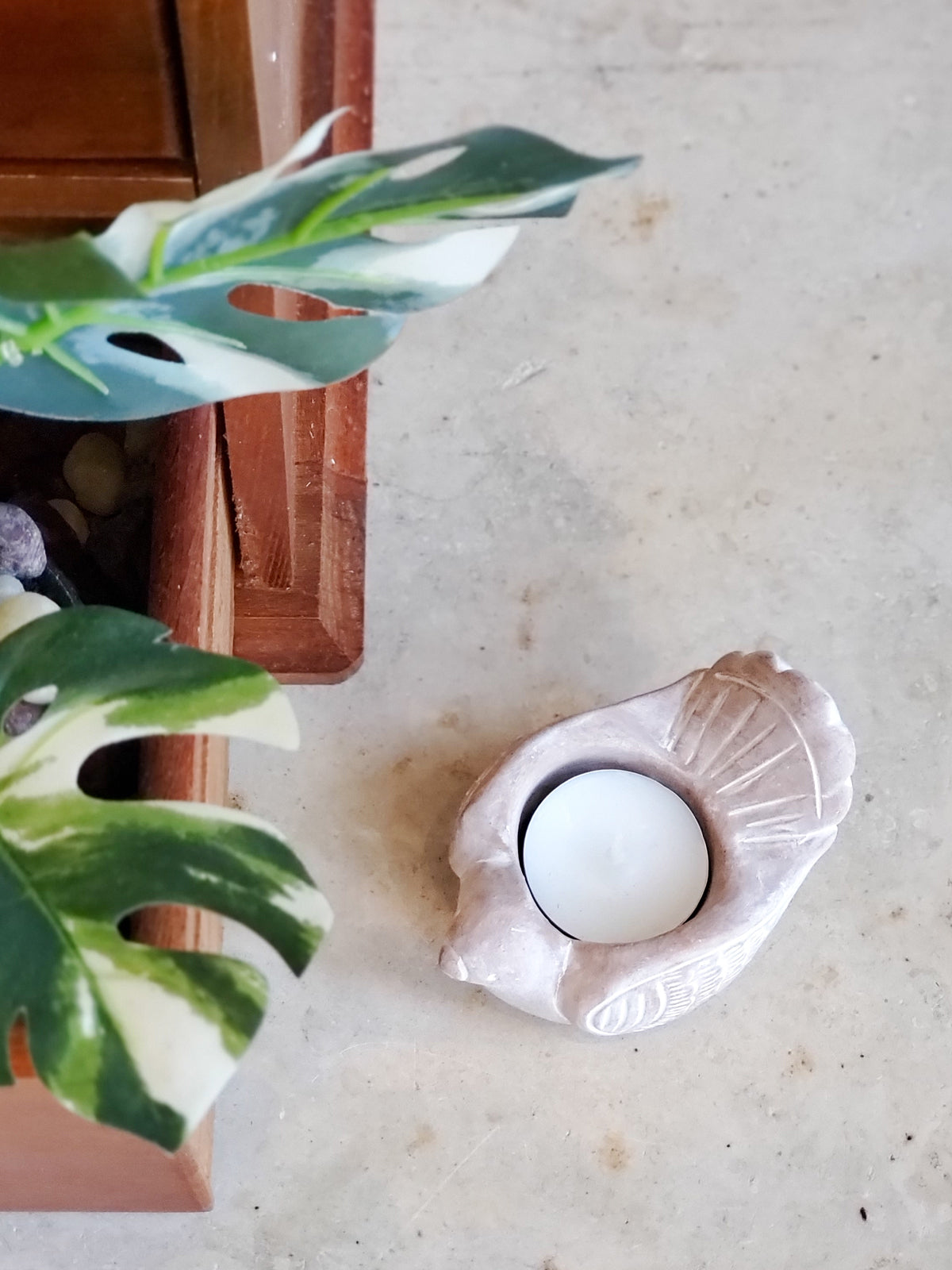 Terracotta Tea Light Candle Holder - Bird - Tampa Home & Garden Store