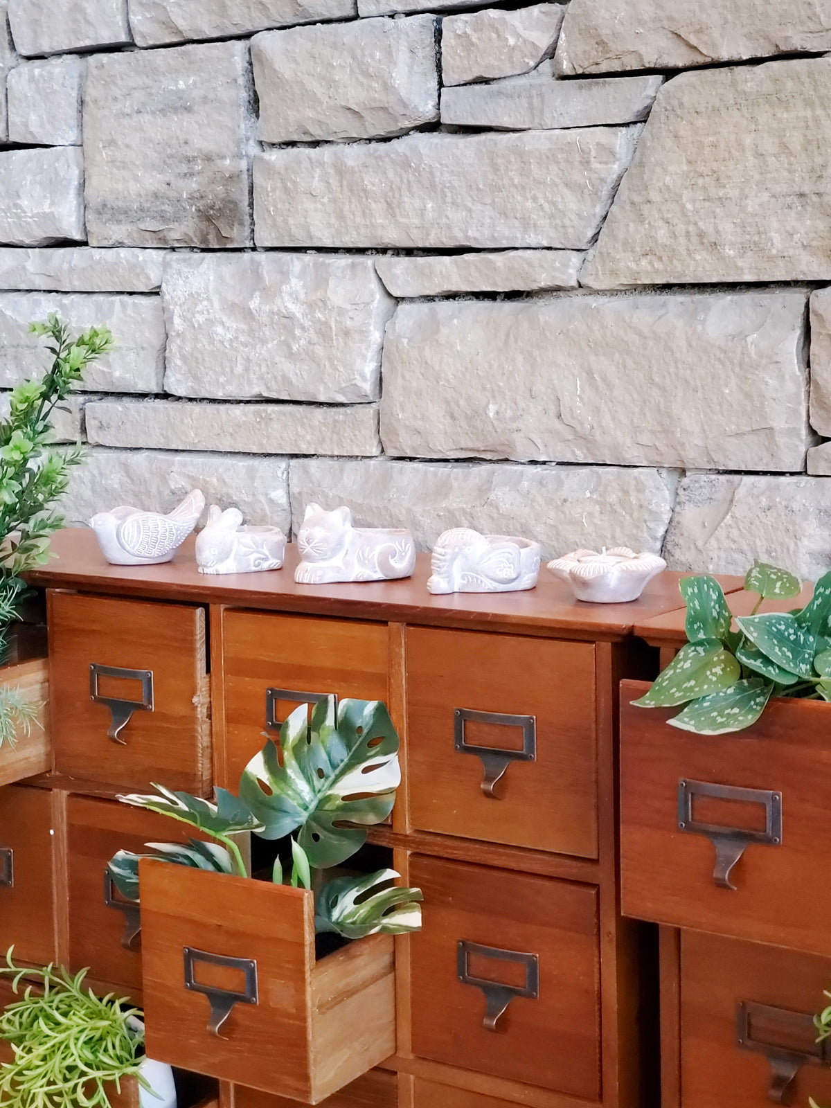 Terracotta Tea Light Candle Holder - Bird - Tampa Home & Garden Store