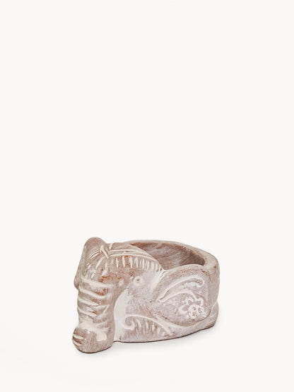 Terracotta Tea Light Candle Holder - Elephant - Tampa Home & Garden Store