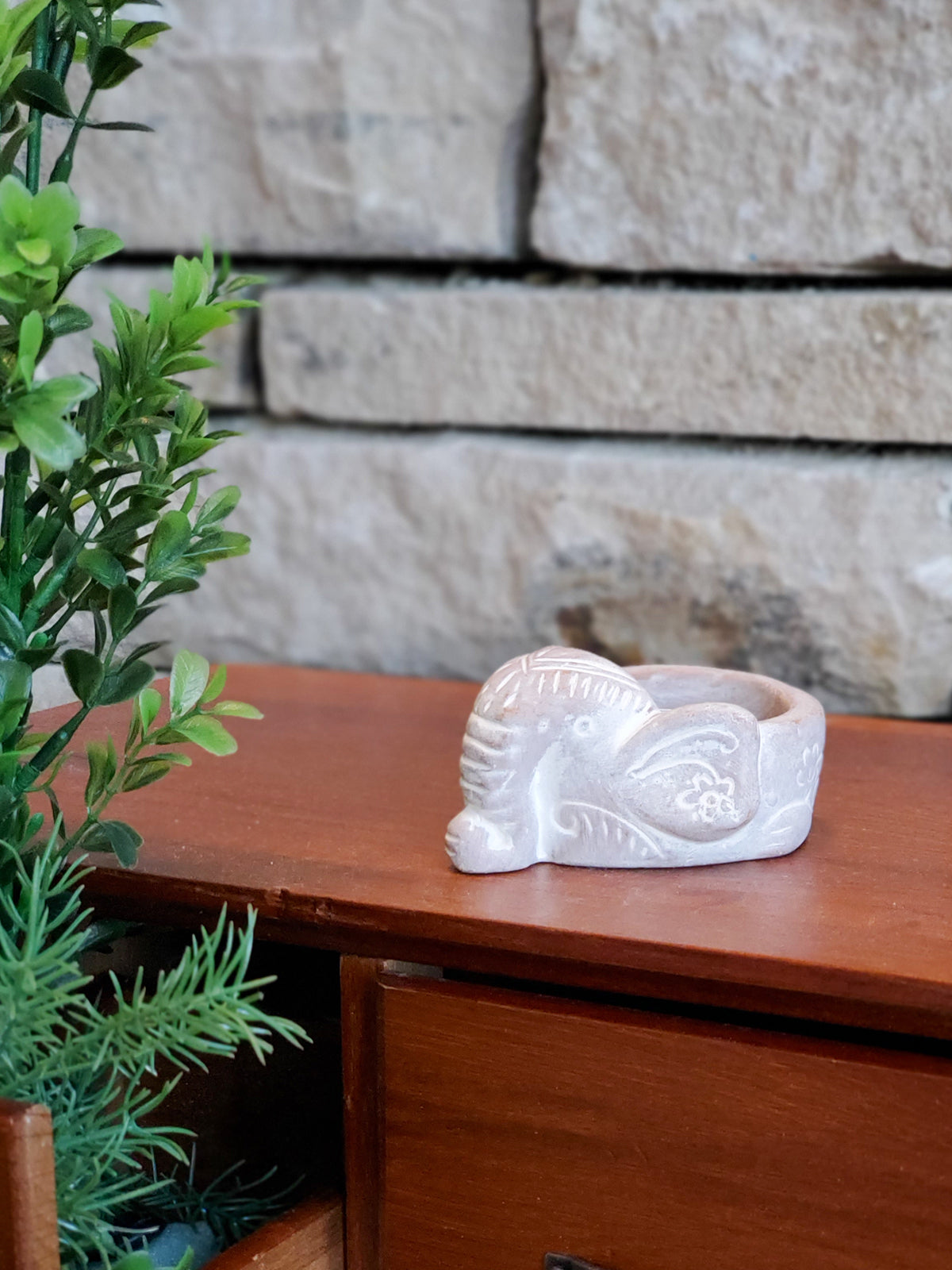 Terracotta Tea Light Candle Holder - Elephant - Tampa Home & Garden Store