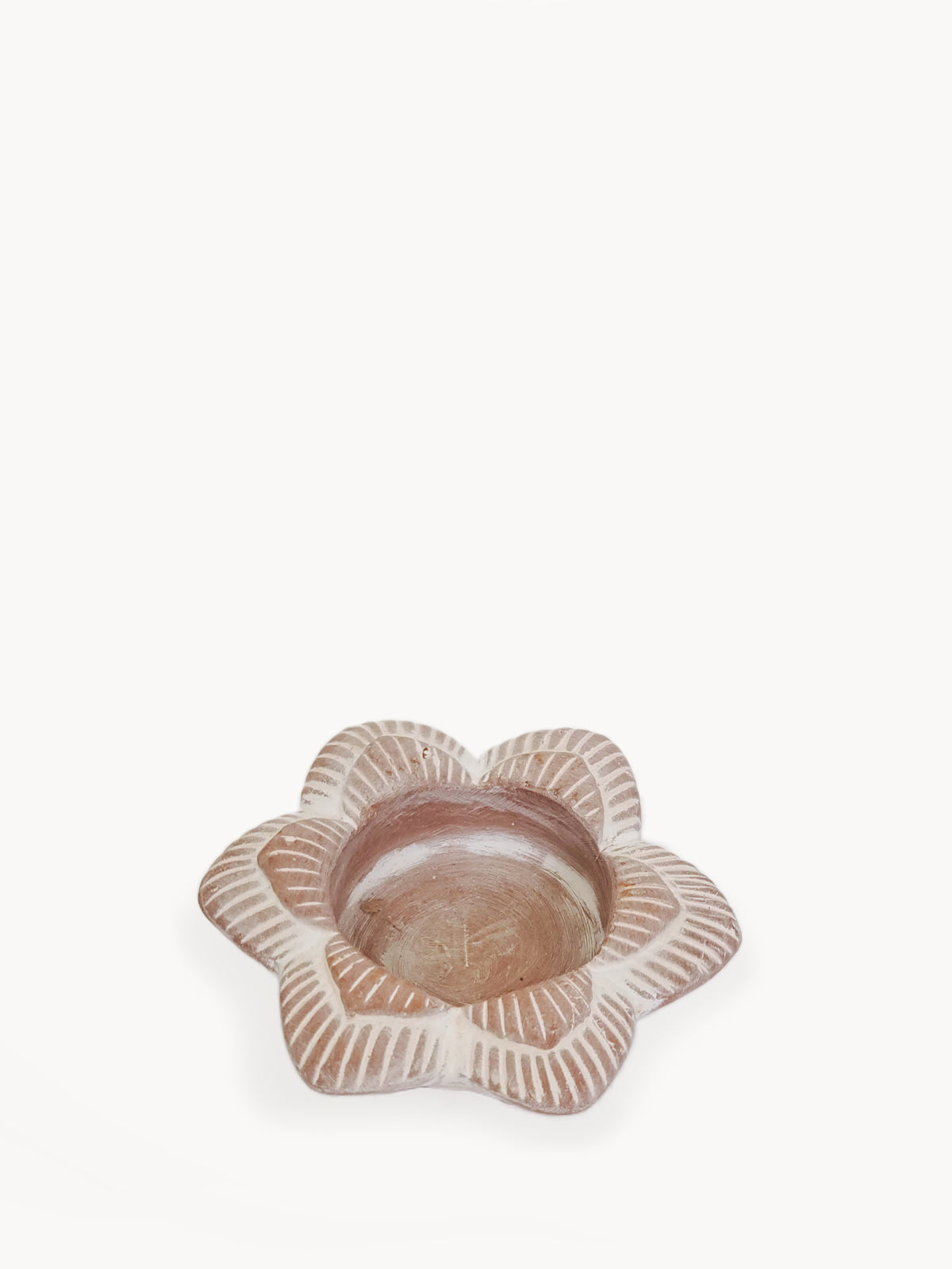 Terracotta Tea Light Candle Holder - Flower - Tampa Home & Garden Store