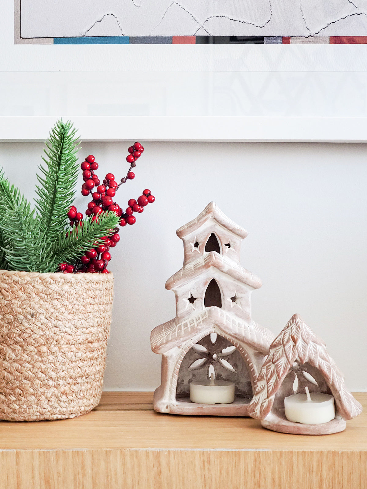Terracotta Tea Light Candle Holder - House - Tampa Home & Garden Store