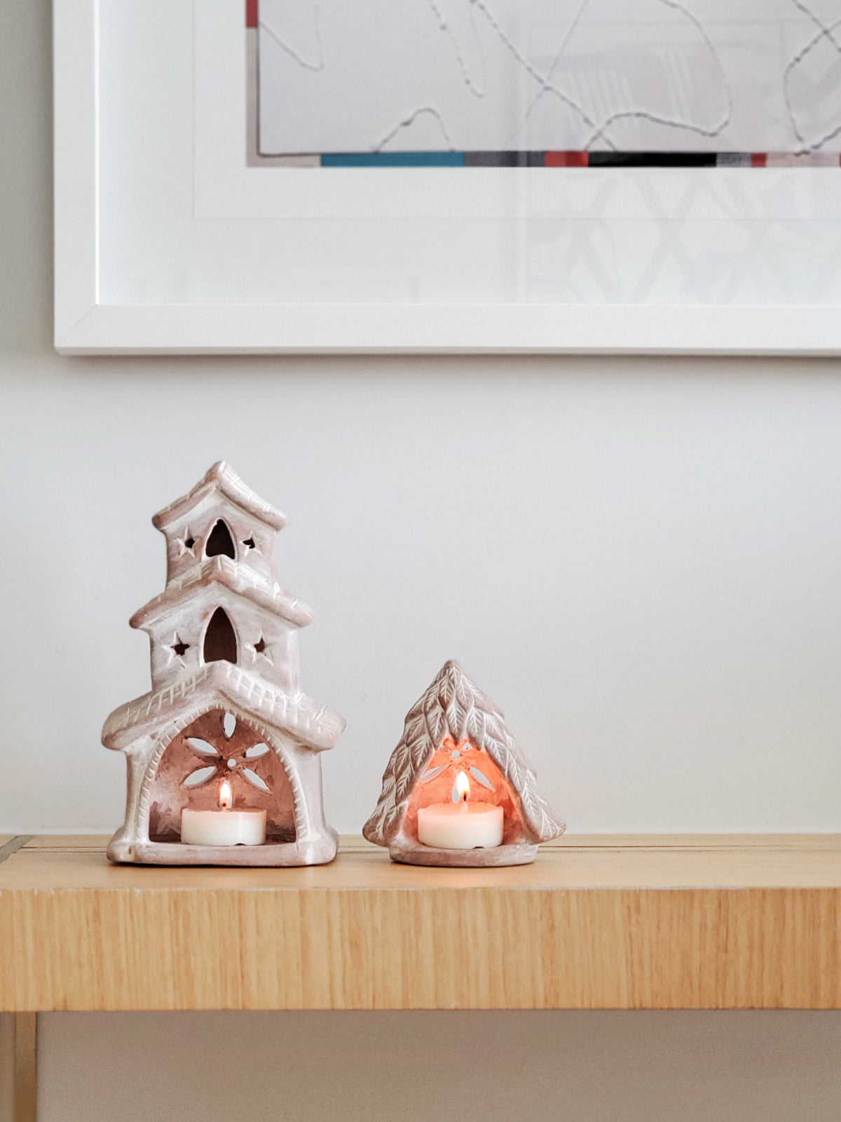 Terracotta Tea Light Candle Holder - Tree - Tampa Home & Garden Store