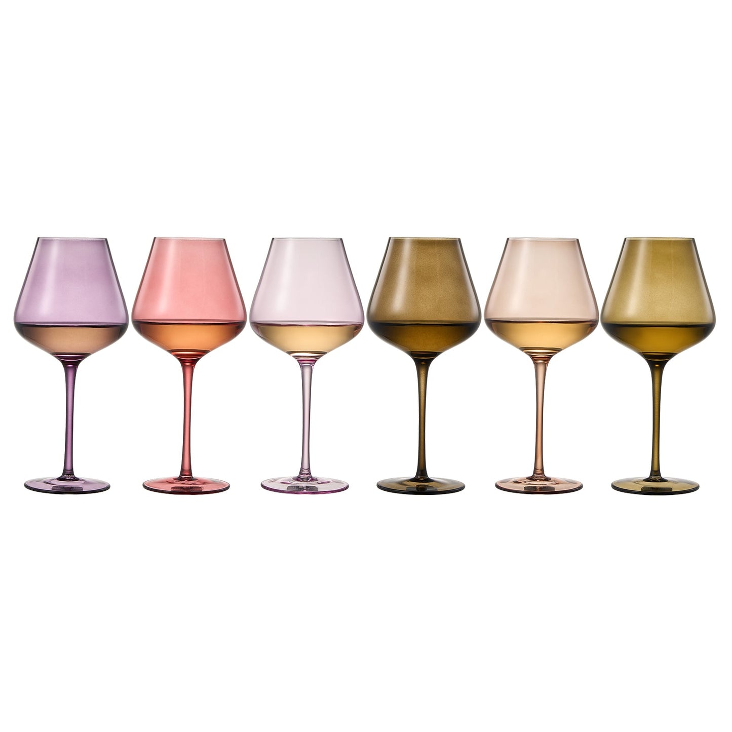 Stagioni Stemmed Wine Glasses and Fall Leaves