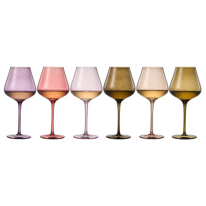Stagioni Stemmed Wine Glasses and Fall Leaves