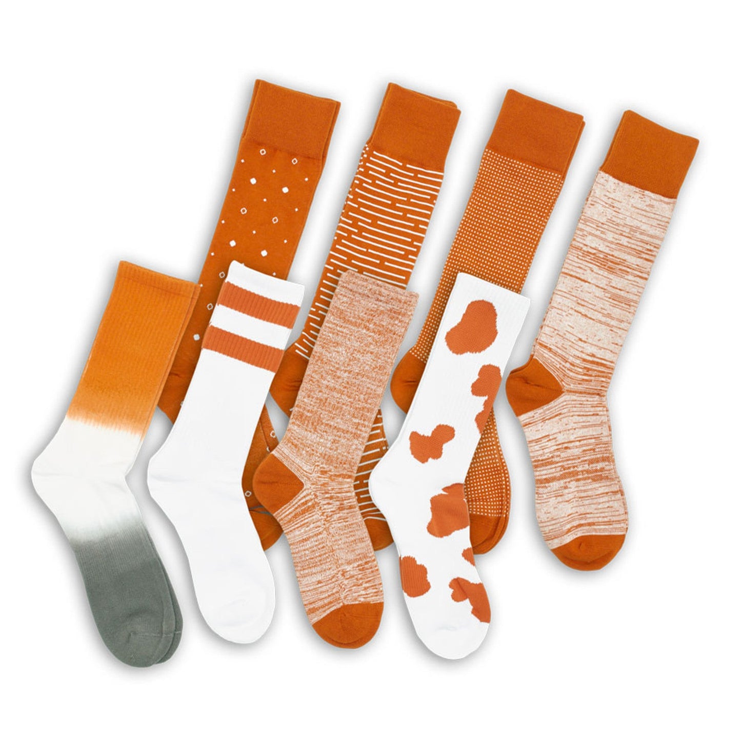CiderOrange Mixed 8-Pack Team Colorways Socks DeadSoxy on Tampa Home & Garden Store