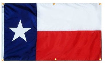 Texas Nylon Flag with Grommets Along Edges for Wall Hanging - Tampa Home & Garden Store