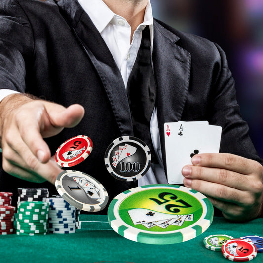 Texas Holdem Poker Chip Set with 300 Pieces Chips-Black - Tampa Home & Garden Store