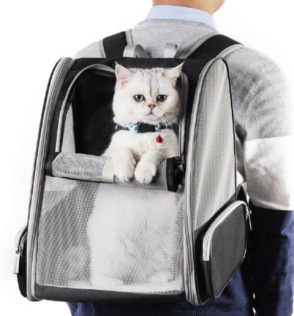 Texsens Innovative Traveler Bubble Backpack Pet Carriers for Cats and Dogs (Black) - Tampa Home & Garden Store