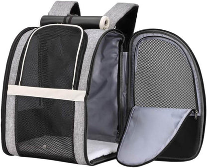 Texsens Innovative Traveler Bubble Backpack Pet Carriers for Cats and Dogs (Black) - Tampa Home & Garden Store