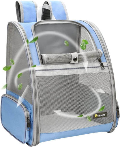 Texsens Innovative Traveler Bubble Backpack Pet Carriers for Cats and Dogs (Black) - Tampa Home & Garden Store