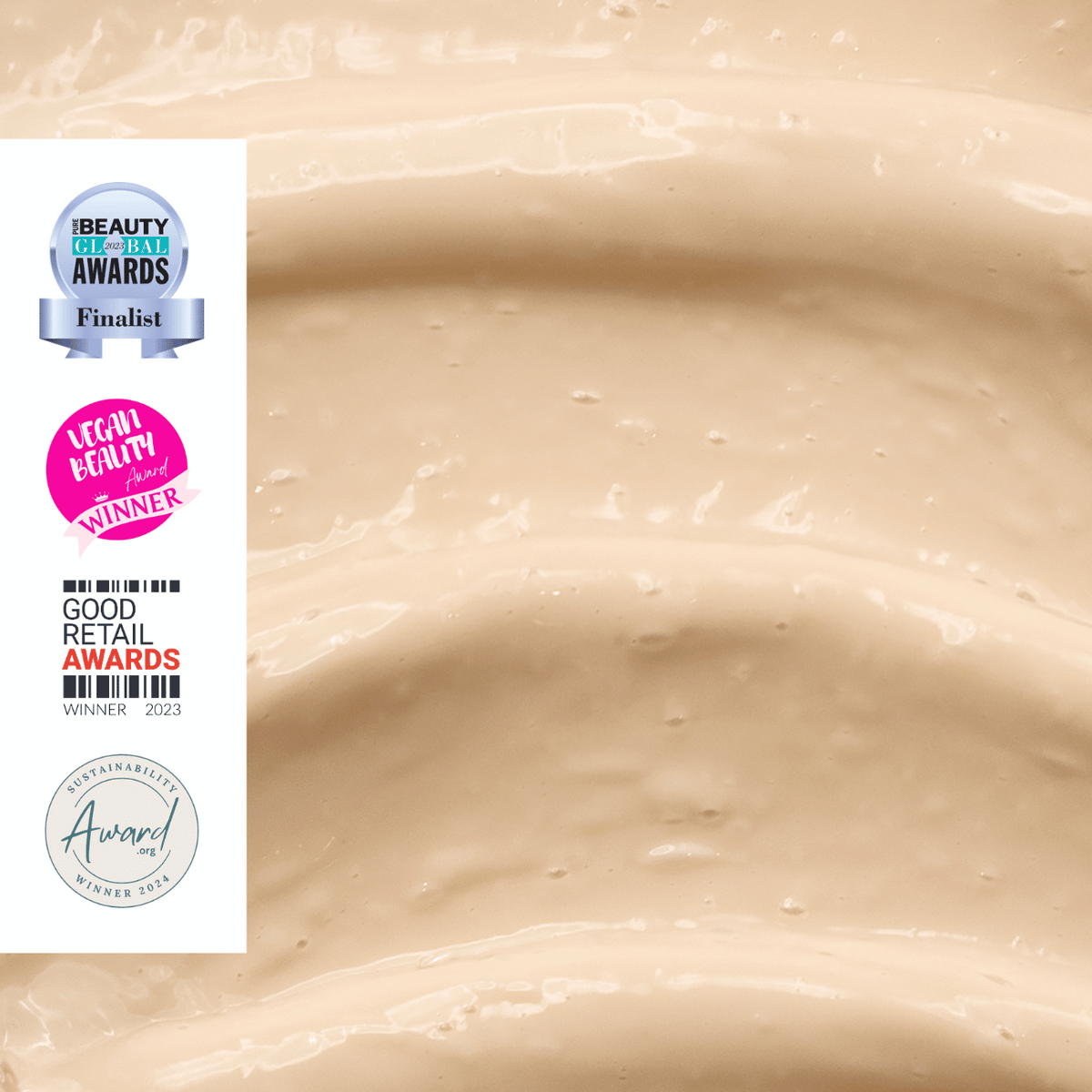 UpCircle Day + Night Eye Care Bundle skincare set with beige cream texture and award badges on Tampa Home & Garden Store