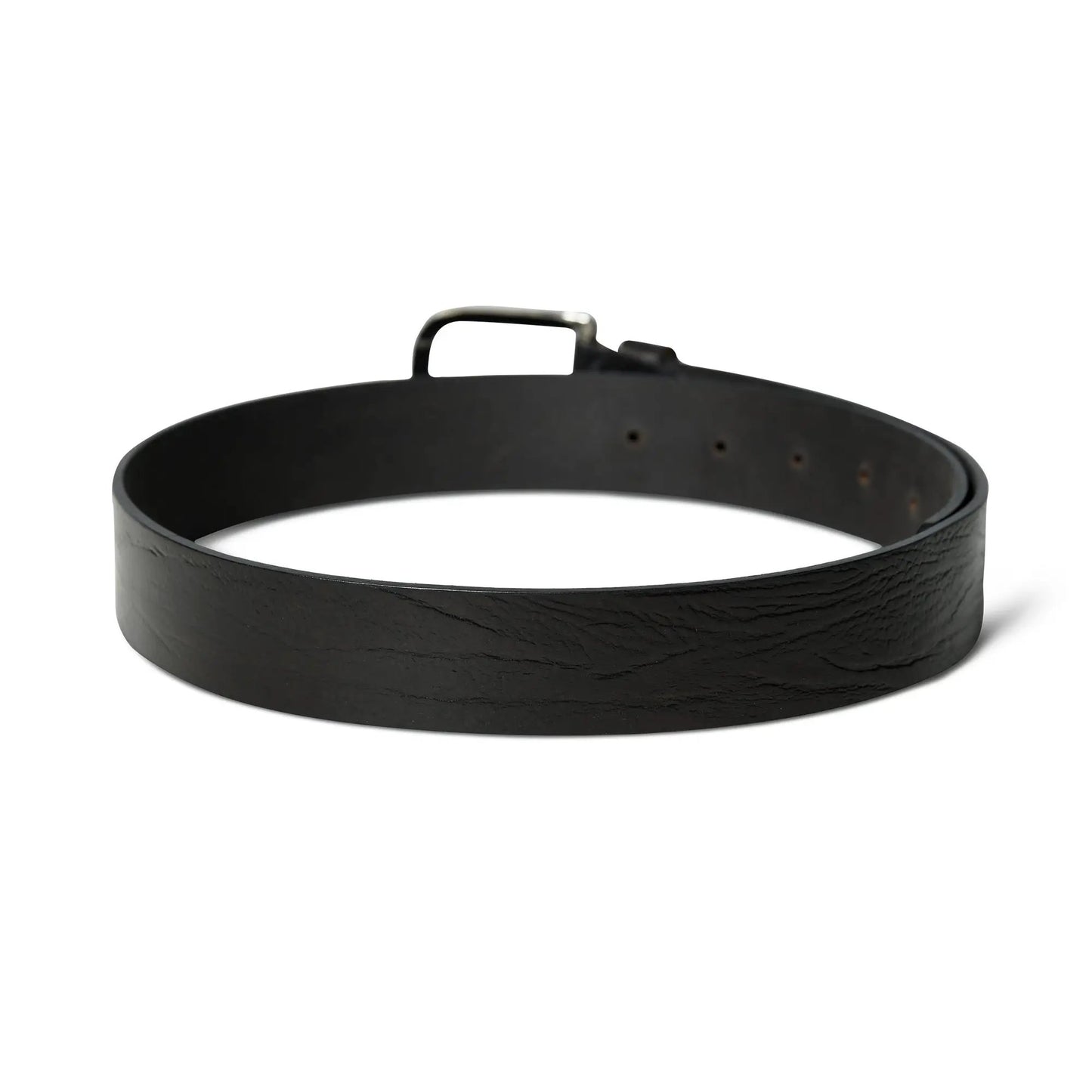Textured Black Leather Belt - Tampa Home & Garden Store