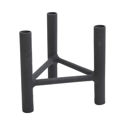 Textured Metal Triple Taper Candle Holder in Black - Tampa Home & Garden Store
